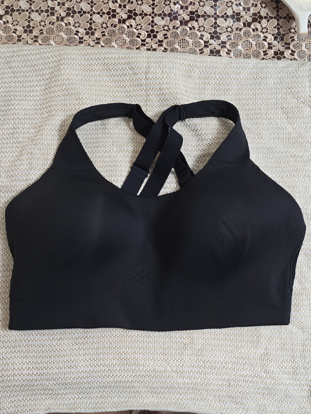 Black Wireless Crossback Comfort Bra - Brand Unlabeled